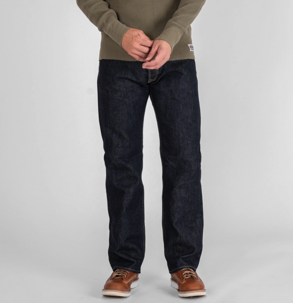 21oz Selvedge Denim Straight Cut Jeans - Indigo